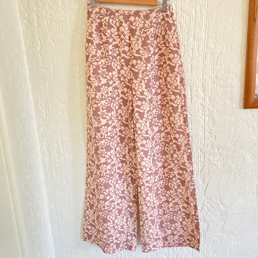 Rhythm Pattern Print Wide Leg Pants Size 4